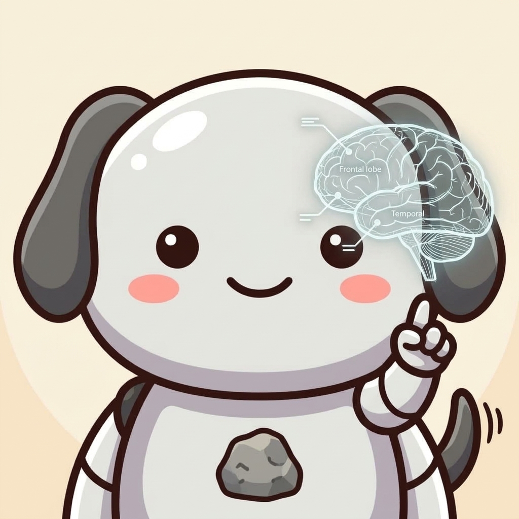 Dori mascot presenting the architecture